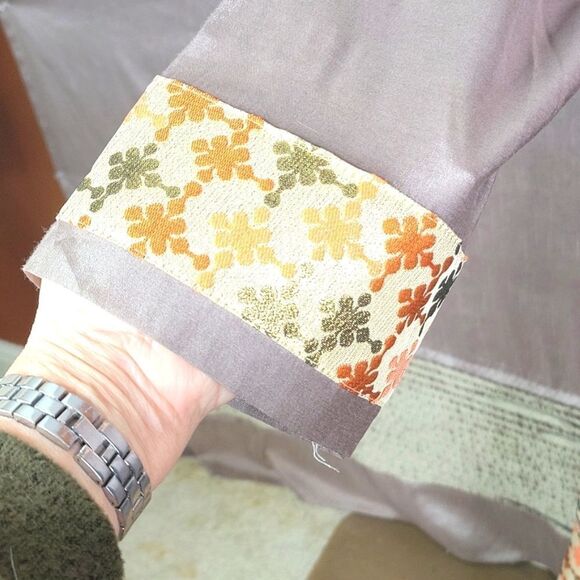 VINTAGE 1980'S Ethnic Hippie No Label Embroidered and Beaded Maxi Dress - Picture 6 of 10